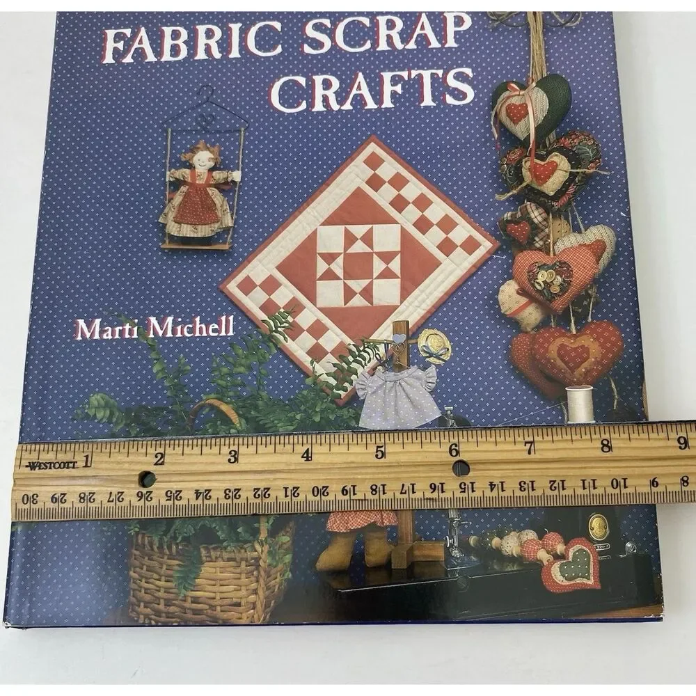 Country Fabric Scrap Crafts by Marti Michell (1989, Hardcover)